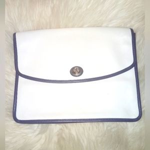 Vintage COACH Leather Turnlock Tablet/Laptop Case or Clutch